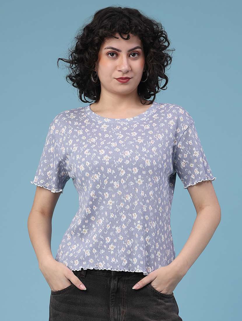 women printed short sleeve t-shirt - 22250136 -  Standard Image - 1