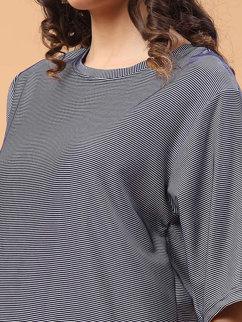 women striped short sleeve t-shirt - 22250138 -  Standard Image - 4