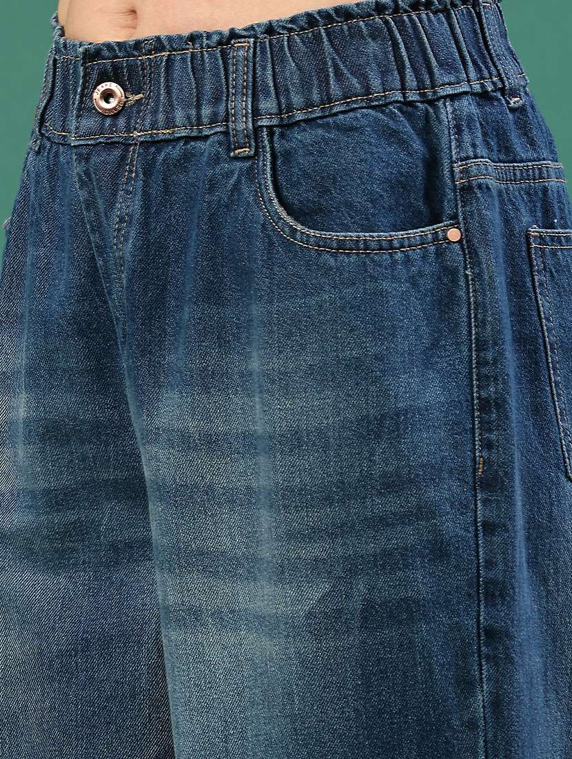 women washed high rise mom fit jeans - 22250447 -  Standard Image - 1