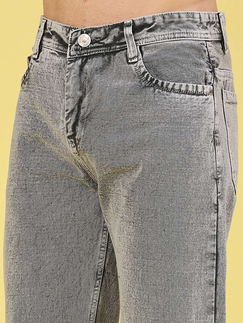 men plain mid rise full length jeans - 22250494 -  Standard Image - 1