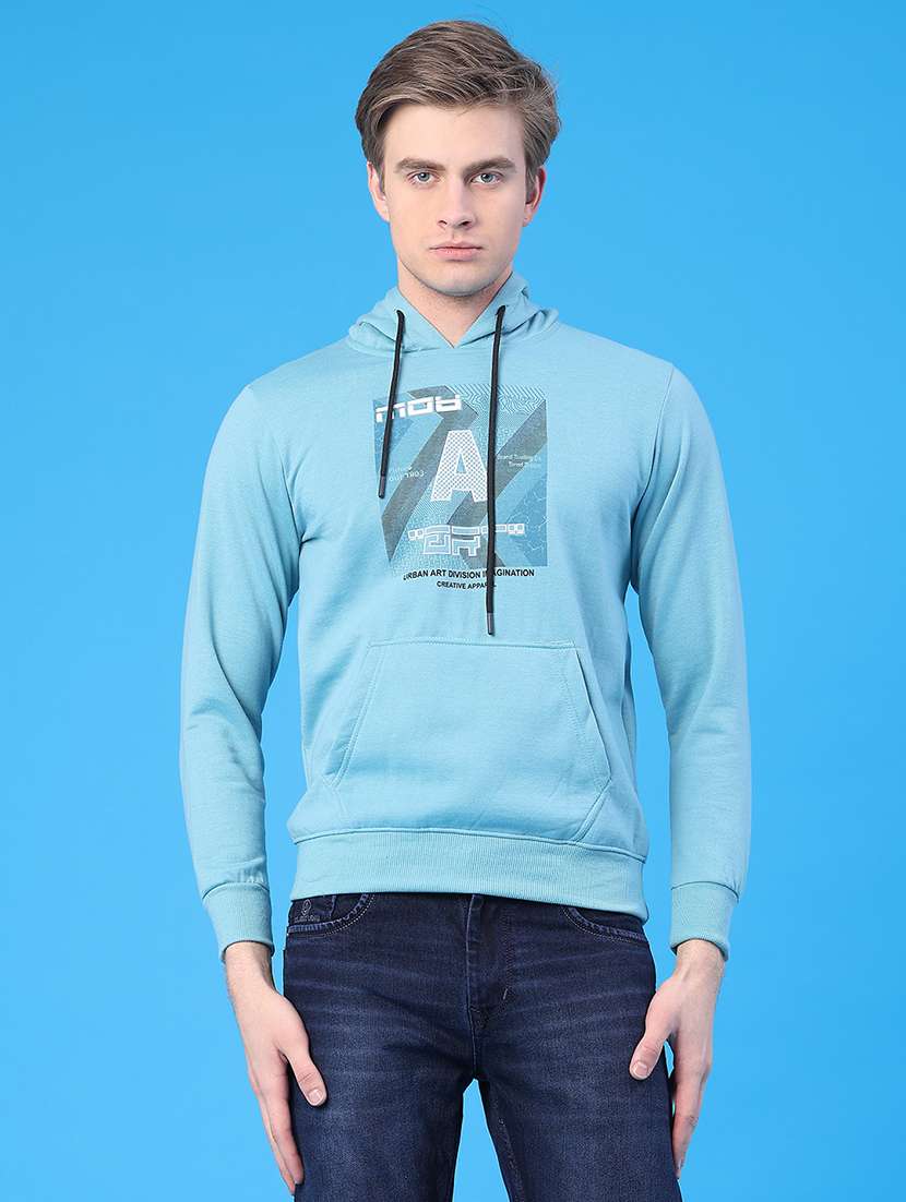 men printed long sleeve regular fit sweatshirt