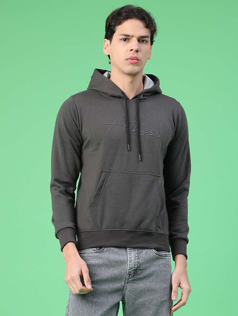 men chest print long sleeve regular fit sweatshirt - 22250730 -  Standard Image - 1