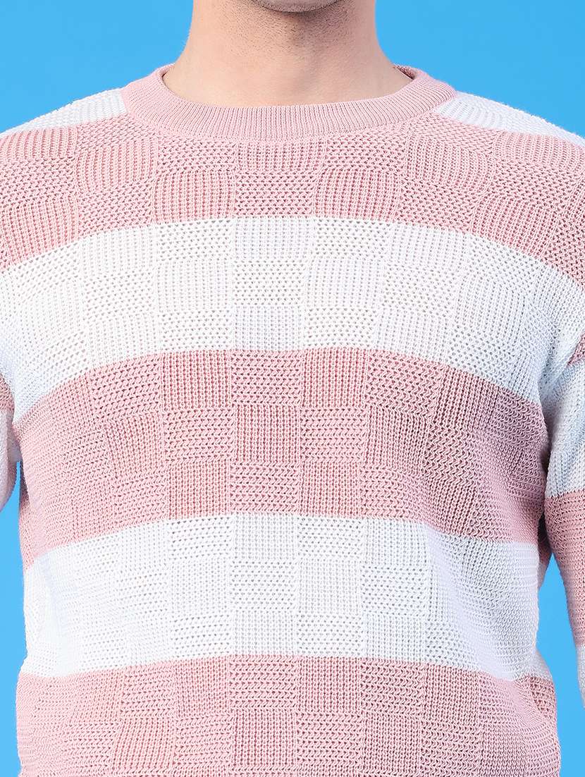 men striped long sleeve regular fit pullover  - 22250907 -  Standard Image - 4