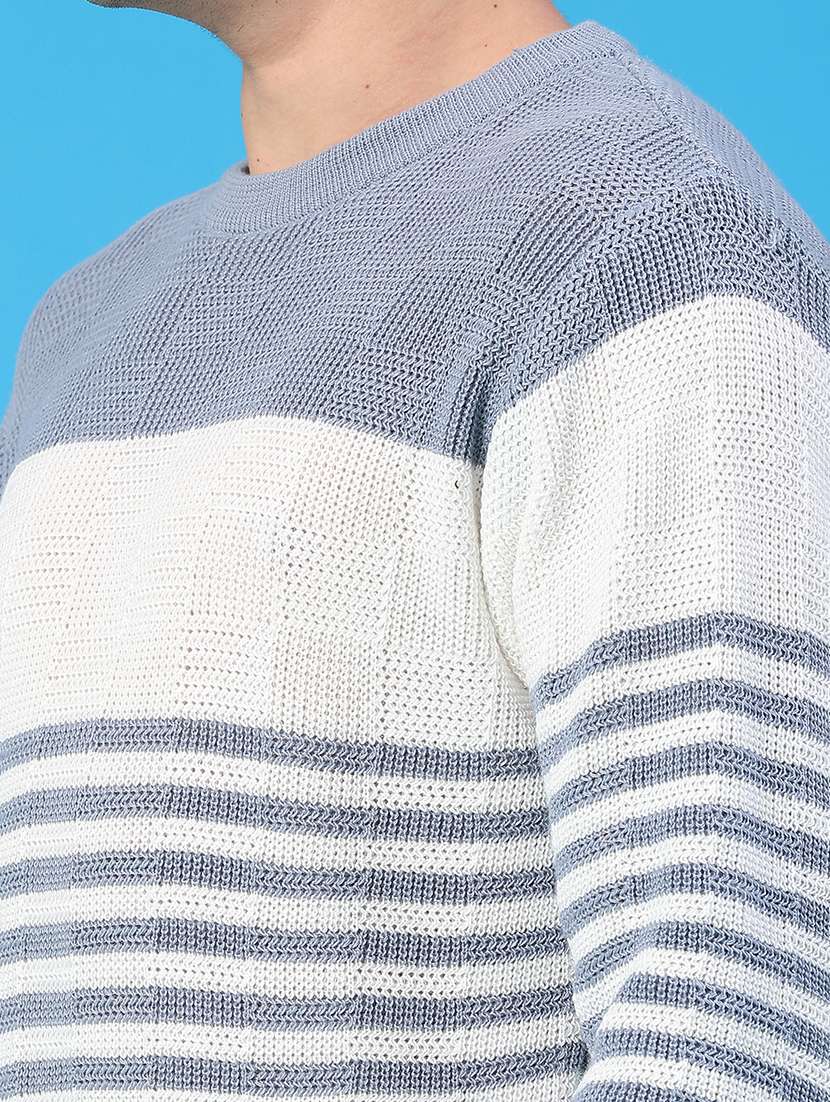men striped long sleeve regular fit pullover  - 22250919 -  Standard Image - 4