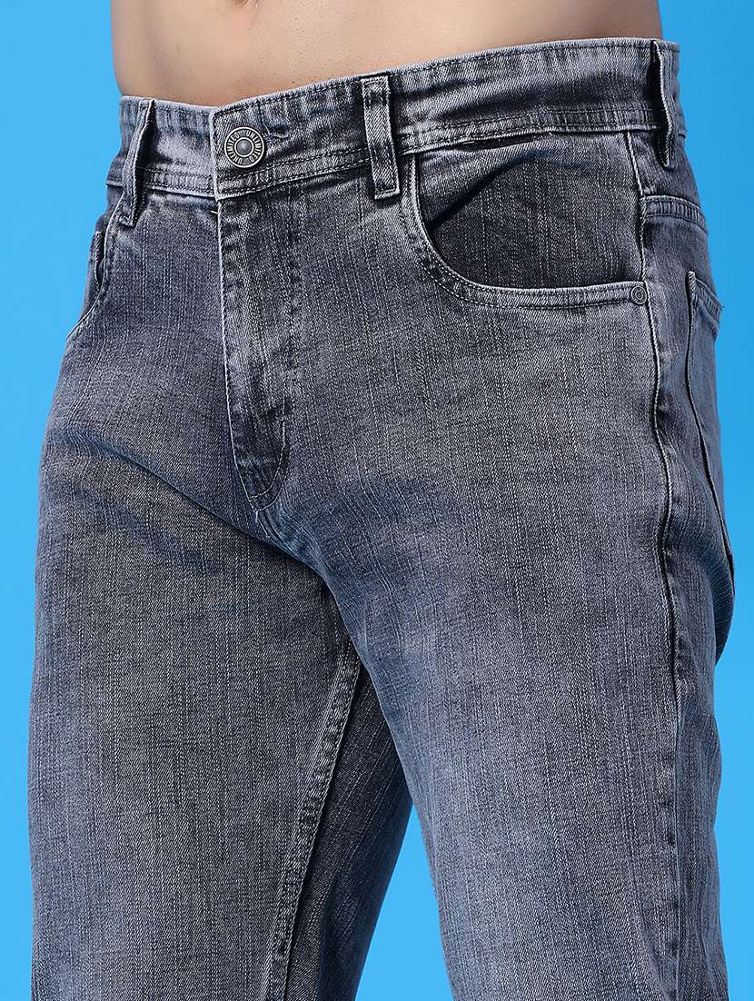 men washed mid rise full length bootcut jeans - 22250954 -  Standard Image - 1