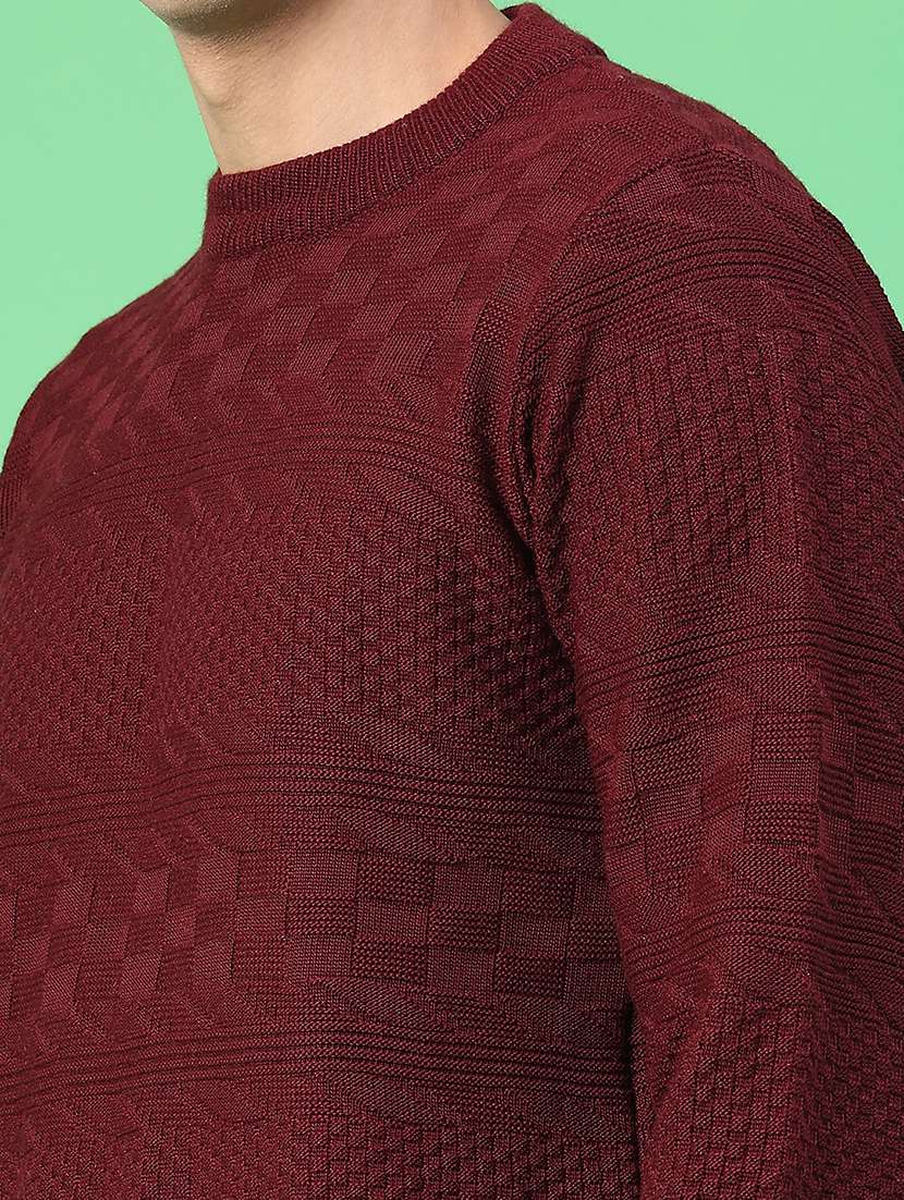 men self design long sleeve regular fit pullover  - 22250969 -  Standard Image - 4