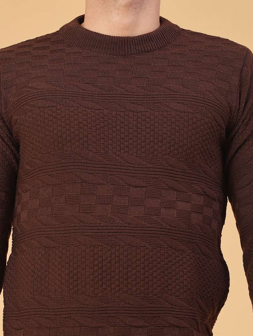 men self design long sleeve regular fit pullover  - 22250970 -  Standard Image - 4