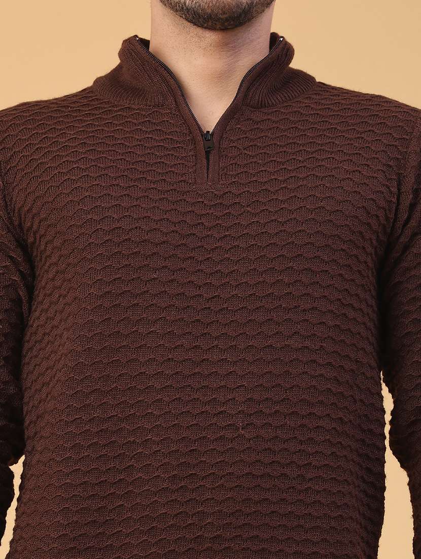 men self design long sleeve regular fit pullover  - 22250990 -  Standard Image - 4