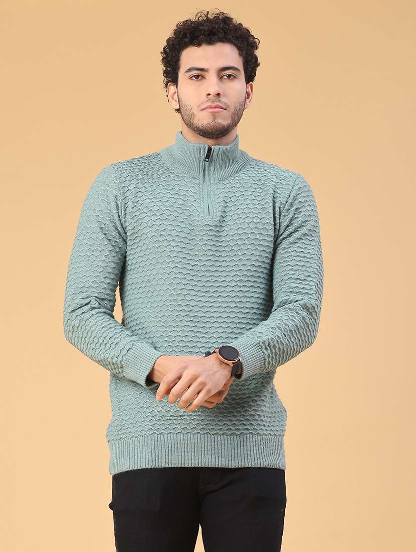 men self design long sleeve regular fit pullover  - 22250996 -  Standard Image - 1