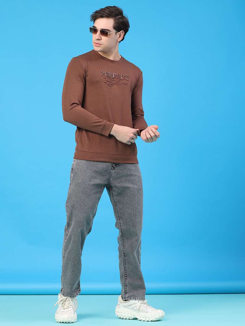 men plain mid rise full length straight fit jeans - 22251034 -  Standard Image - 4