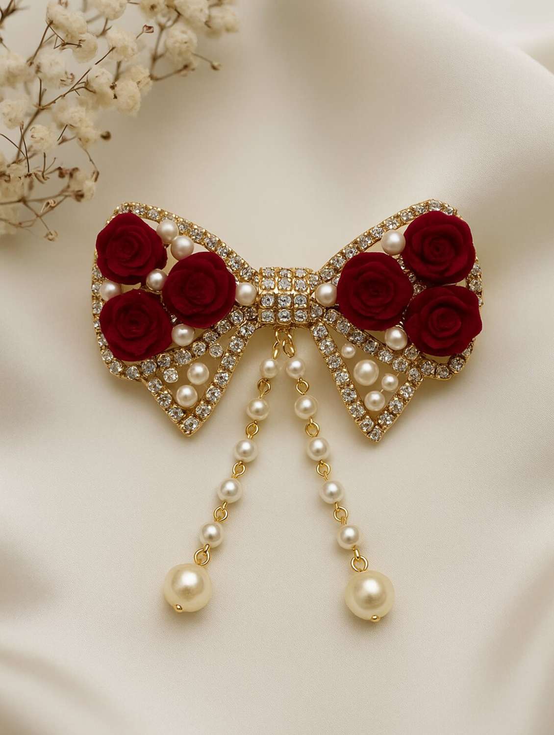 women embellished bow hair clip - 22251429 -  Standard Image - 1