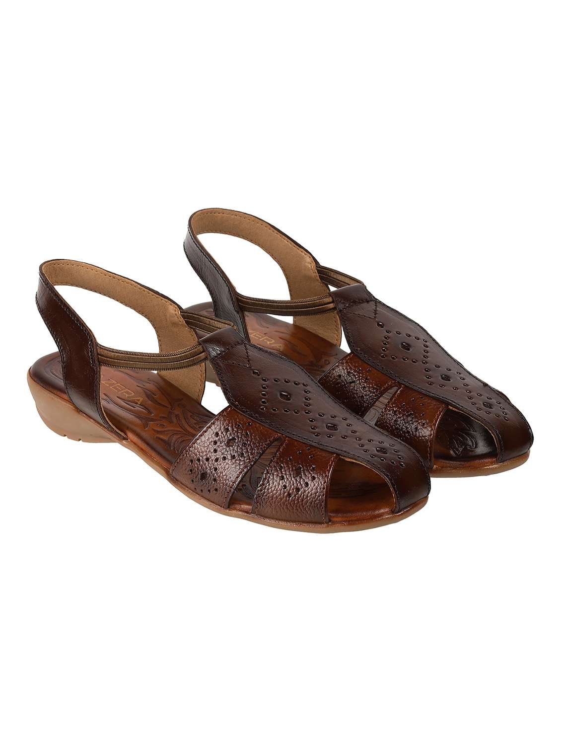 women solid back strap flat sandal - 22251741 -  Standard Image - 1