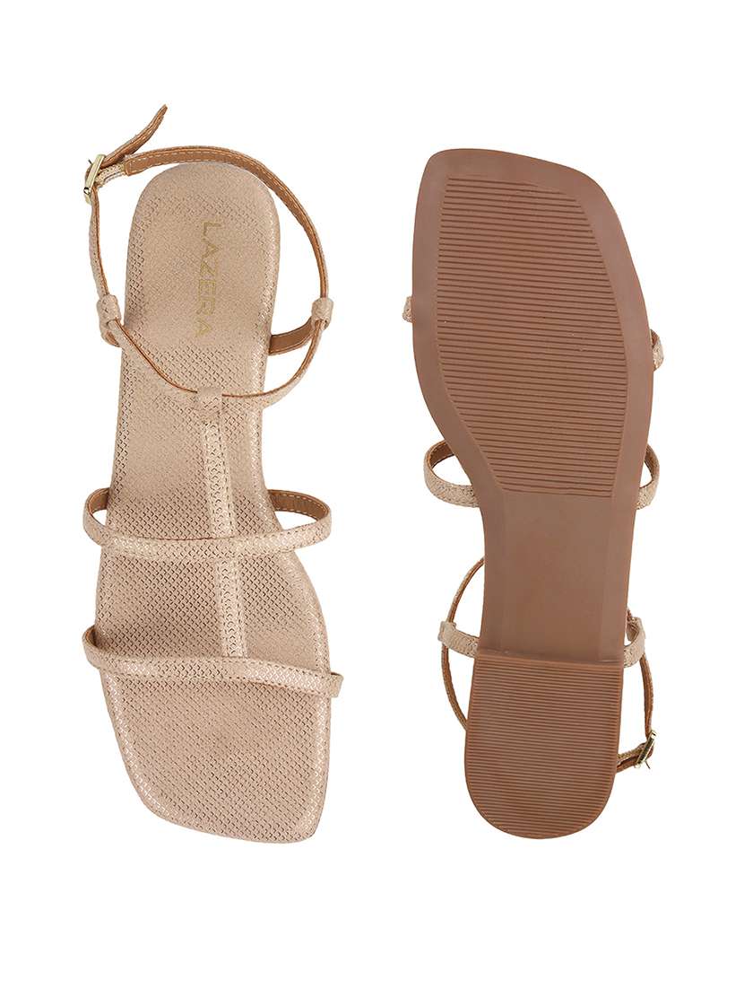 women solid back strap flat sandal - 22251752 -  Standard Image - 6