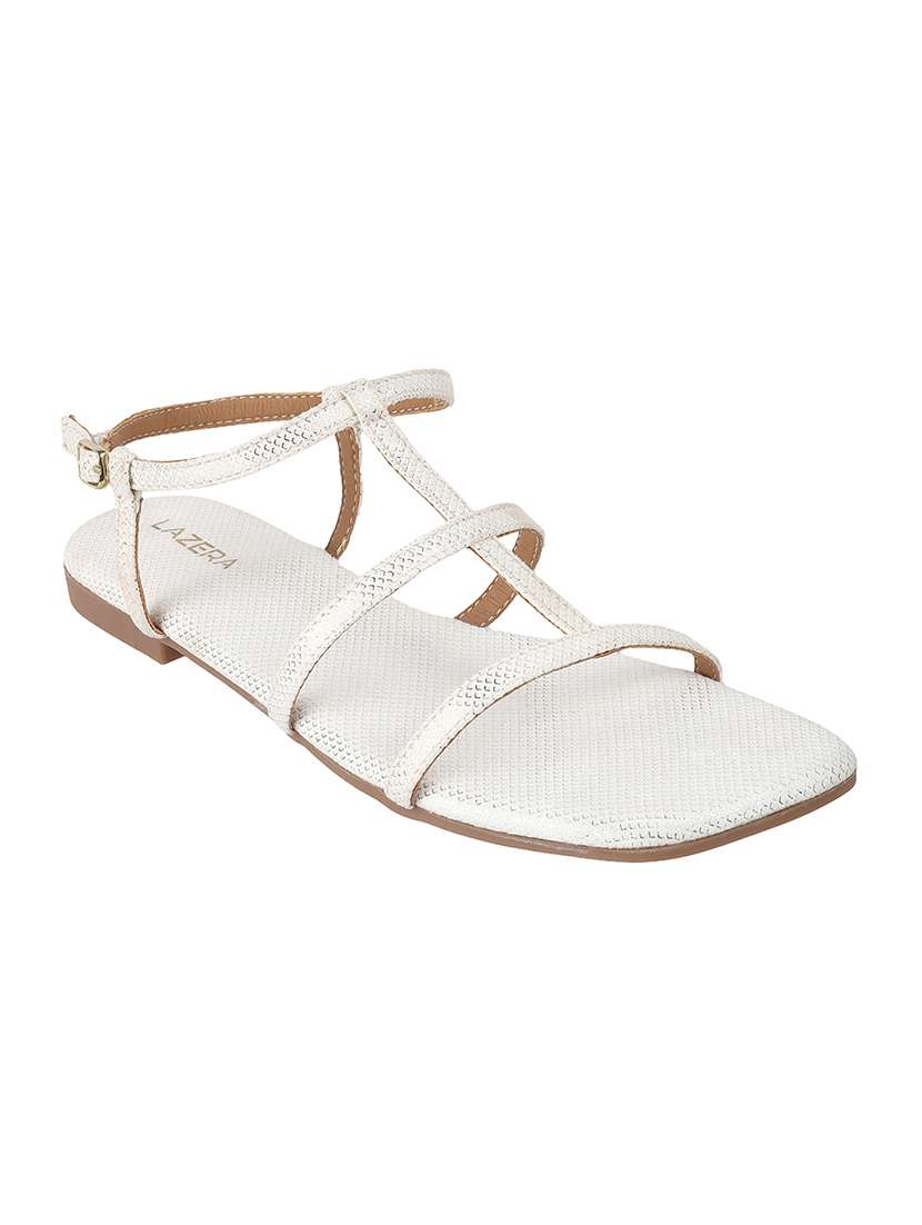 women solid back strap flat sandal - 22251753 -  Standard Image - 4