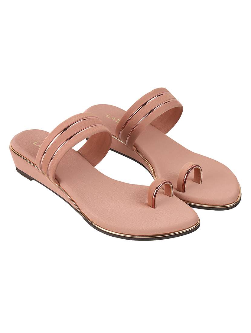 peach null women slip on flat sandal - 22251754 -  Standard Image - 1