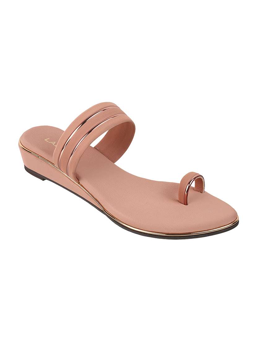 peach null women slip on flat sandal - 22251754 -  Standard Image - 4
