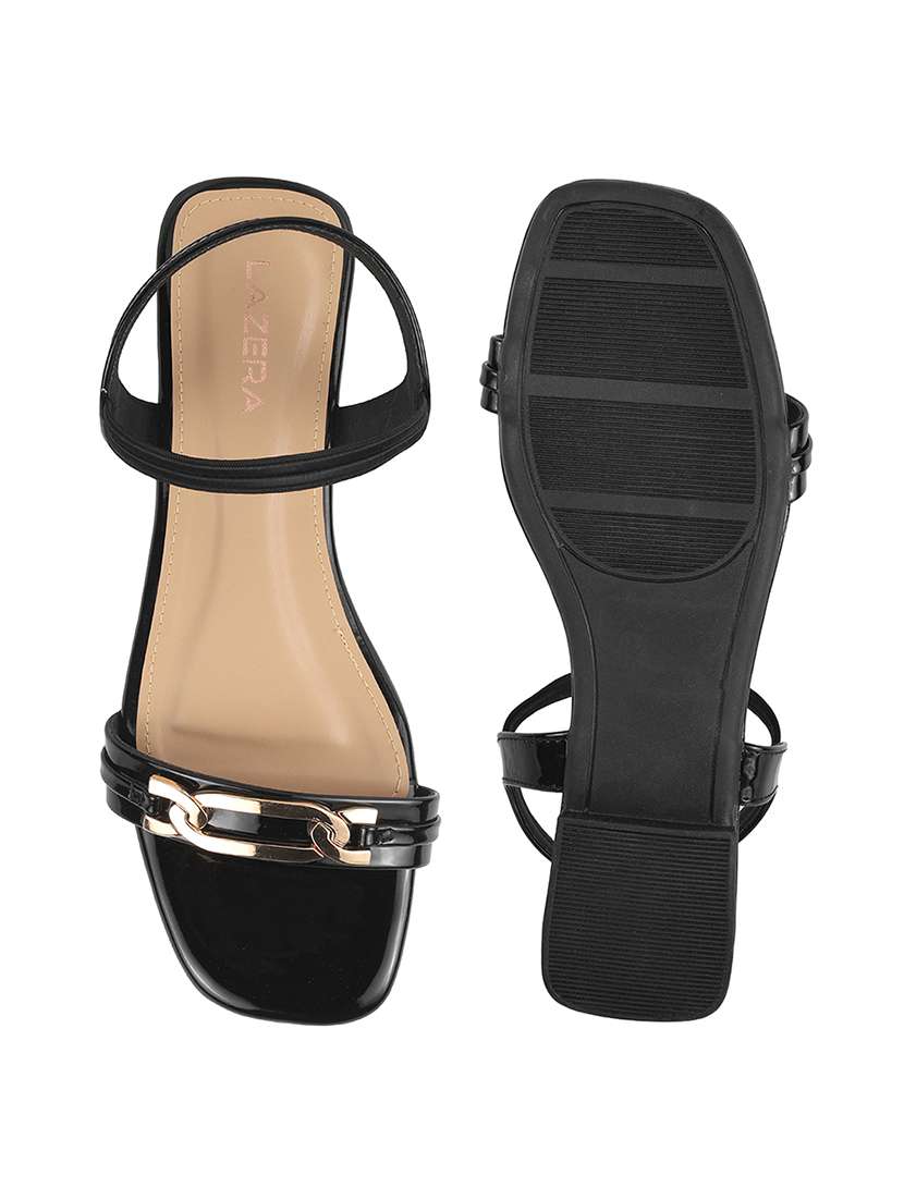 women solid back strap flat sandal - 22251762 -  Standard Image - 6