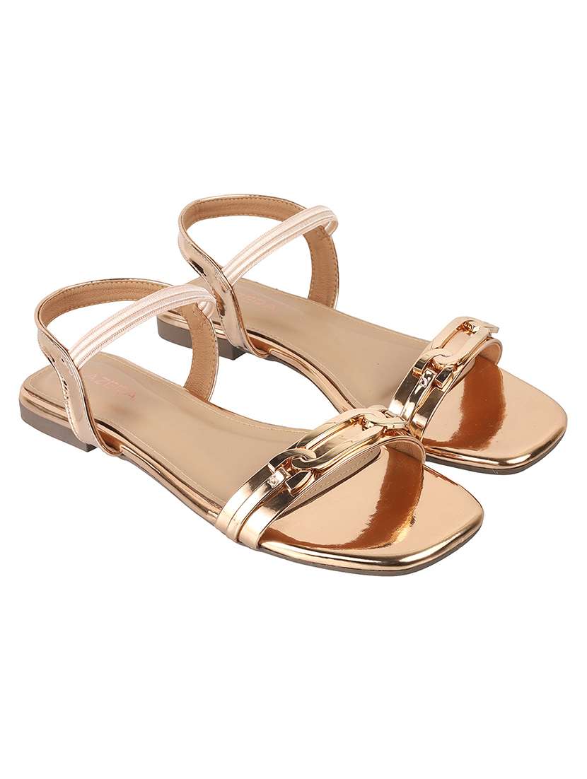 women solid back strap flat sandal - 22251763 -  Standard Image - 1