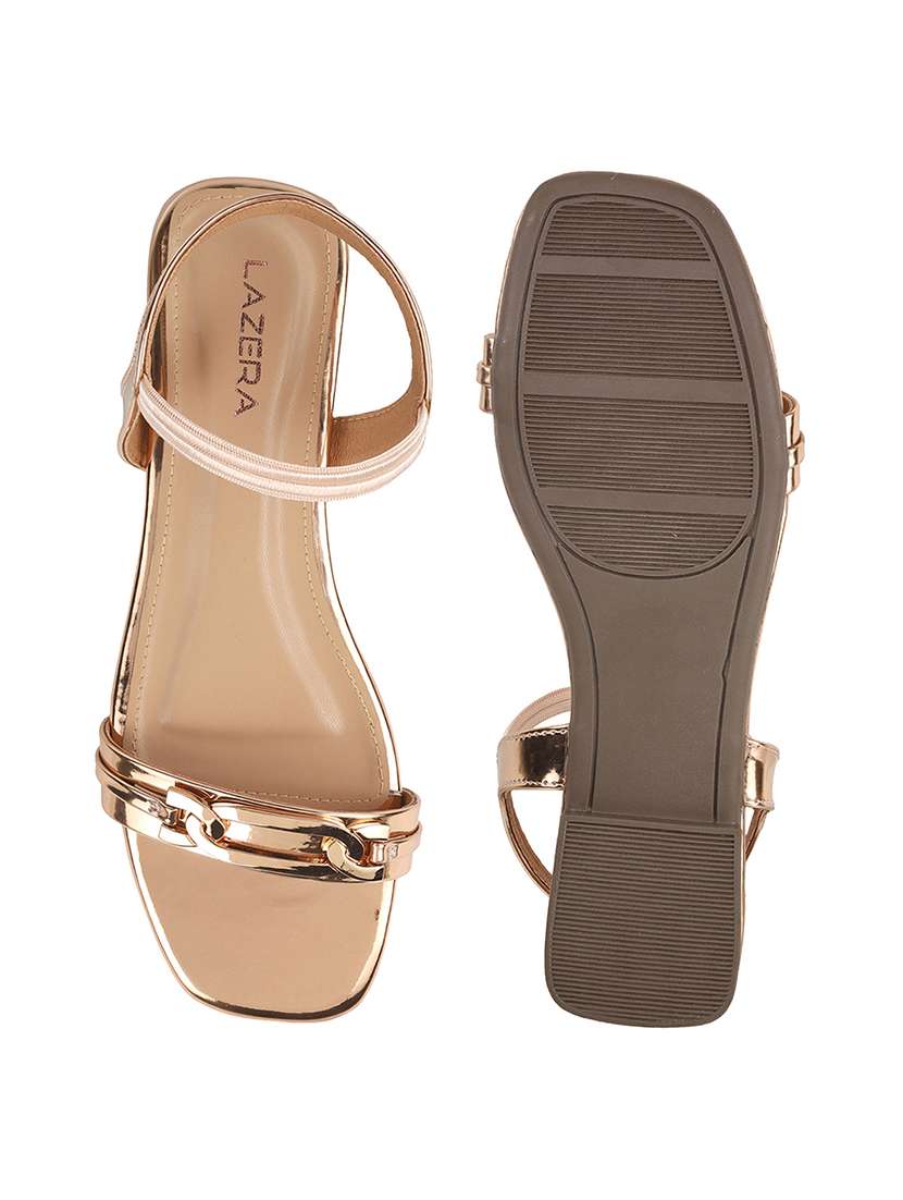 women solid back strap flat sandal - 22251763 -  Standard Image - 6