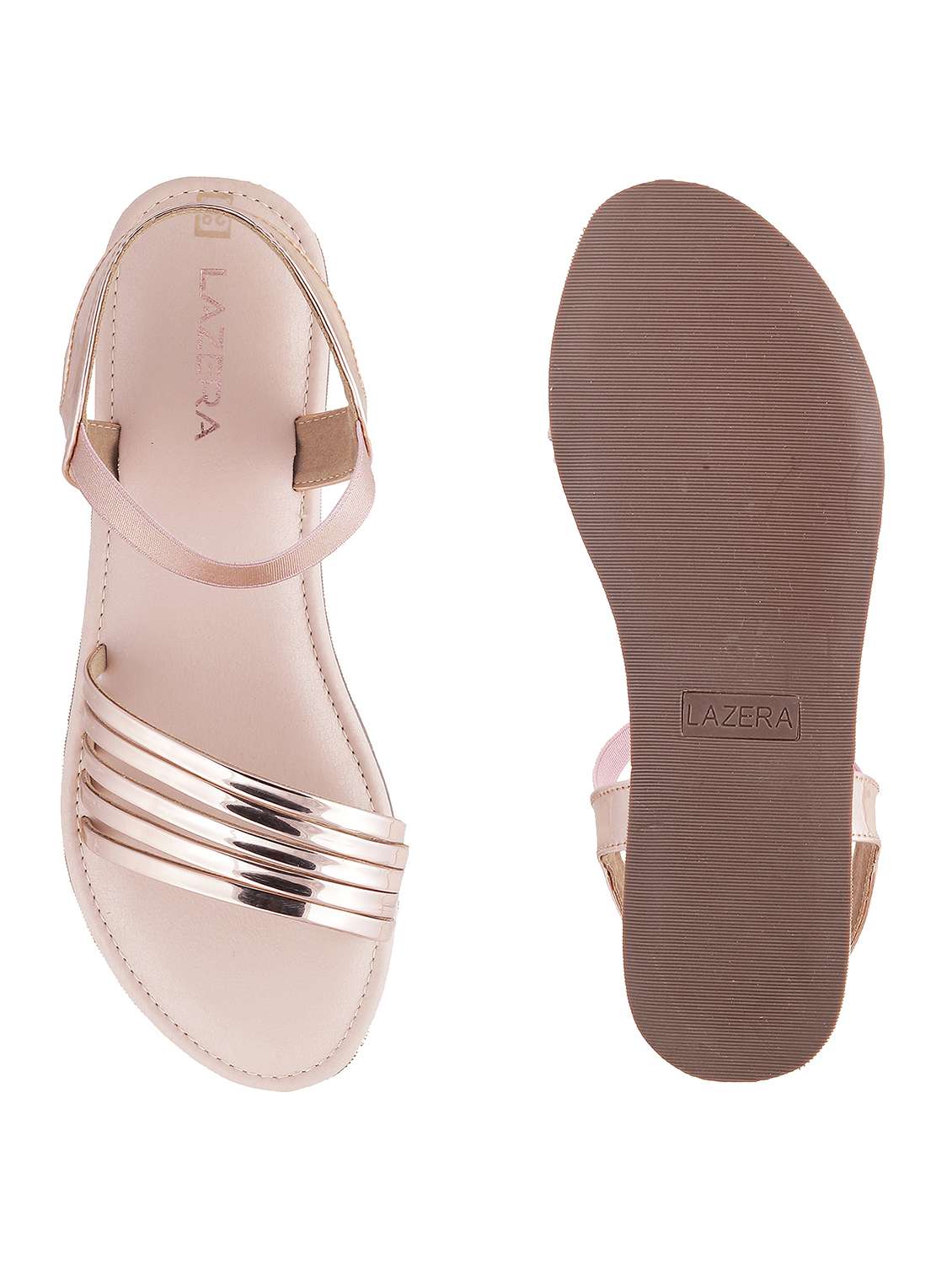 women solid back strap flat sandal - 22251764 -  Standard Image - 4