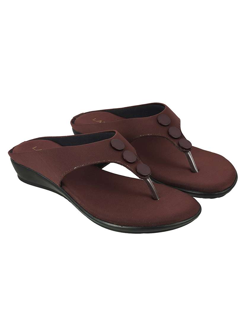 women solid slip on wedge - 22251774 -  Standard Image - 1