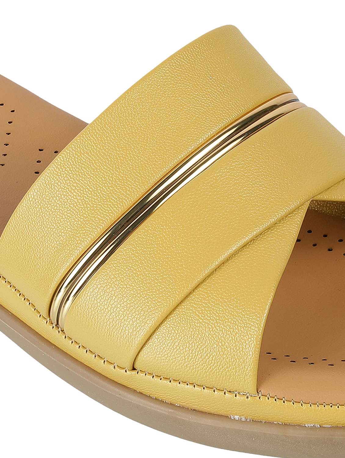 women solid slip on flat sandal - 22251793 -  Standard Image - 6