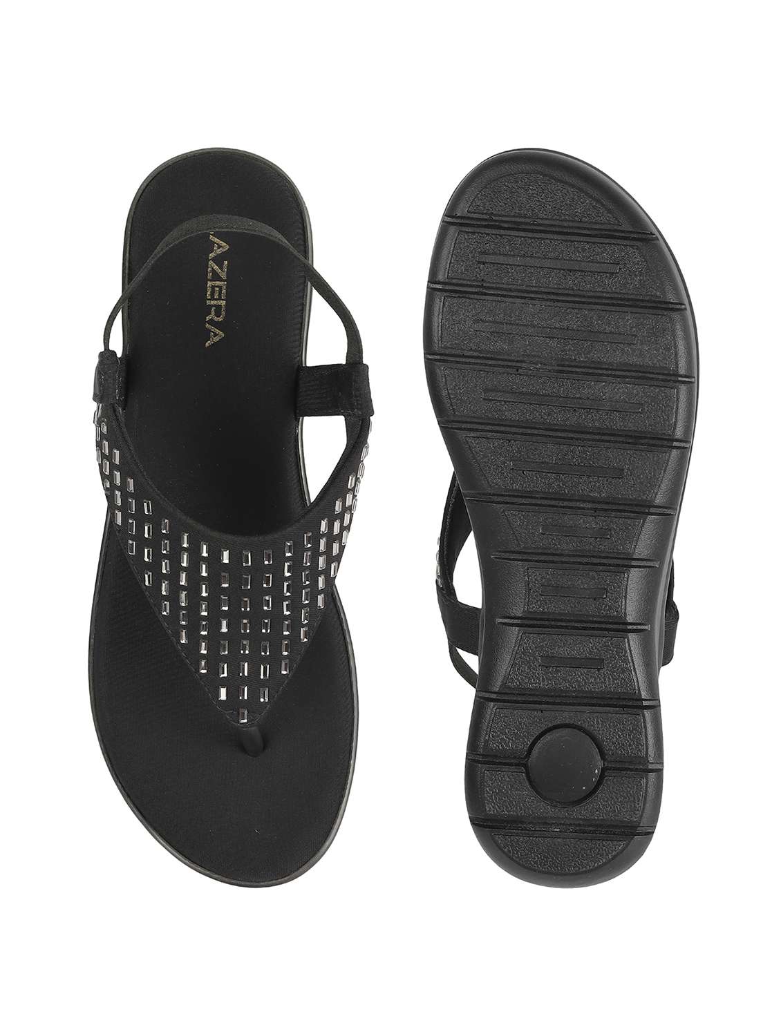 women embellished back strap flat sandal - 22251794 -  Standard Image - 6