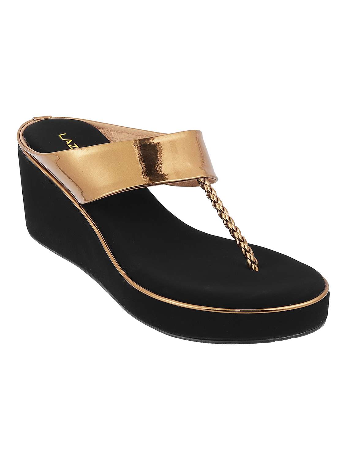women slip on platform wedges