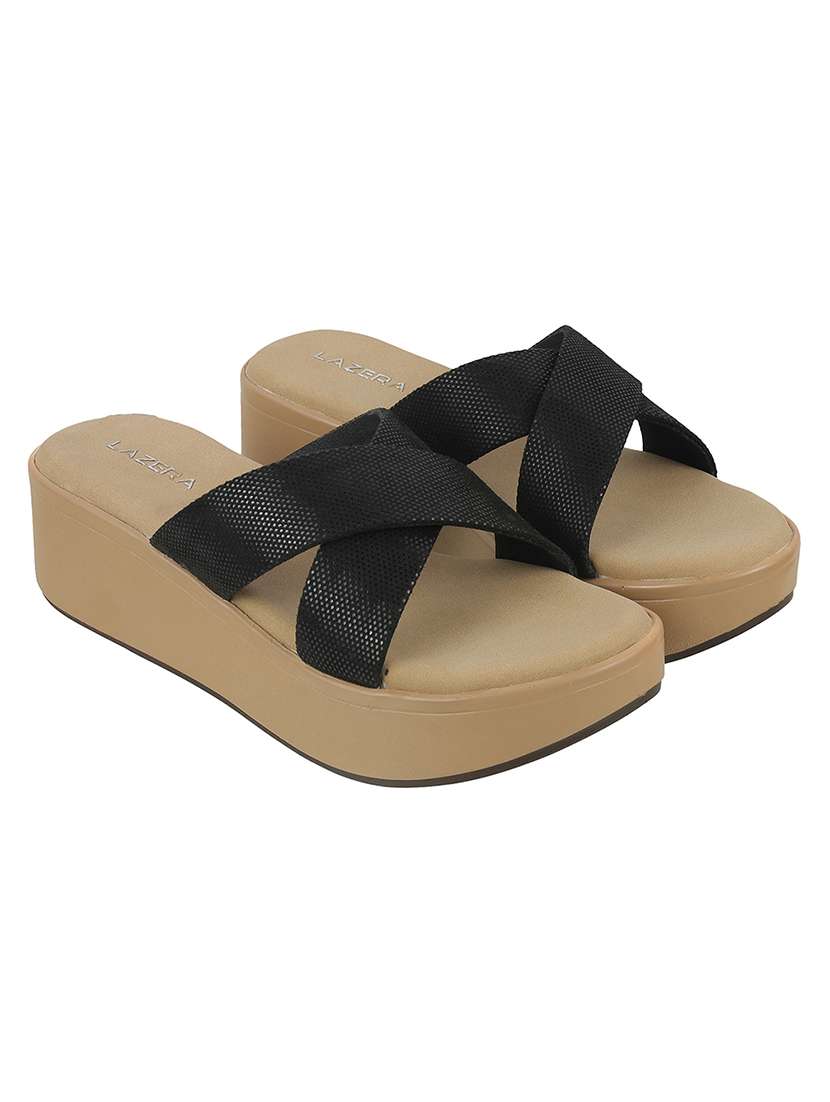 women solid platform wedges - 22251925 -  Standard Image - 1
