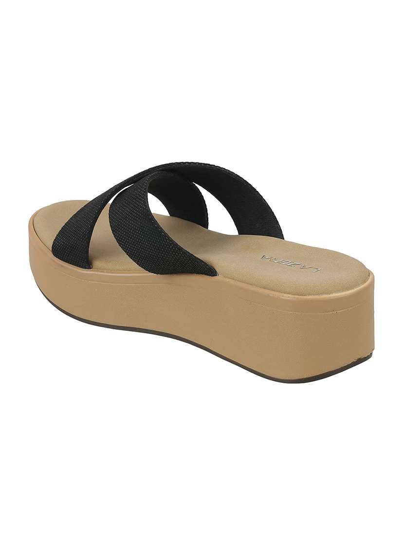 women solid platform wedges - 22251925 -  Standard Image - 4