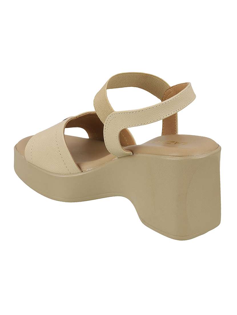 women solid back strap block heel sandal - 22251926 -  Standard Image - 4