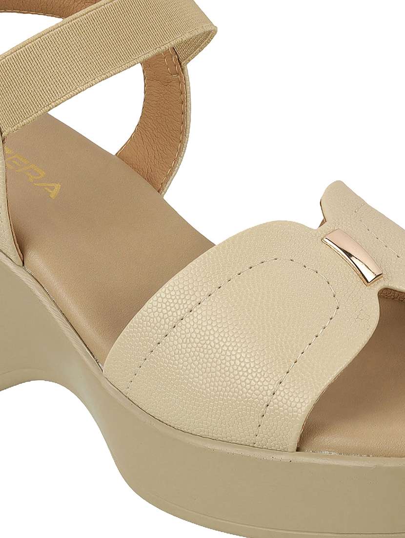 women solid back strap block heel sandal - 22251926 -  Standard Image - 6