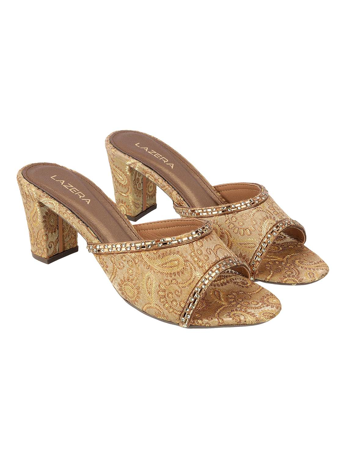 women slip on block heel sandal - 22251934 -  Standard Image - 1