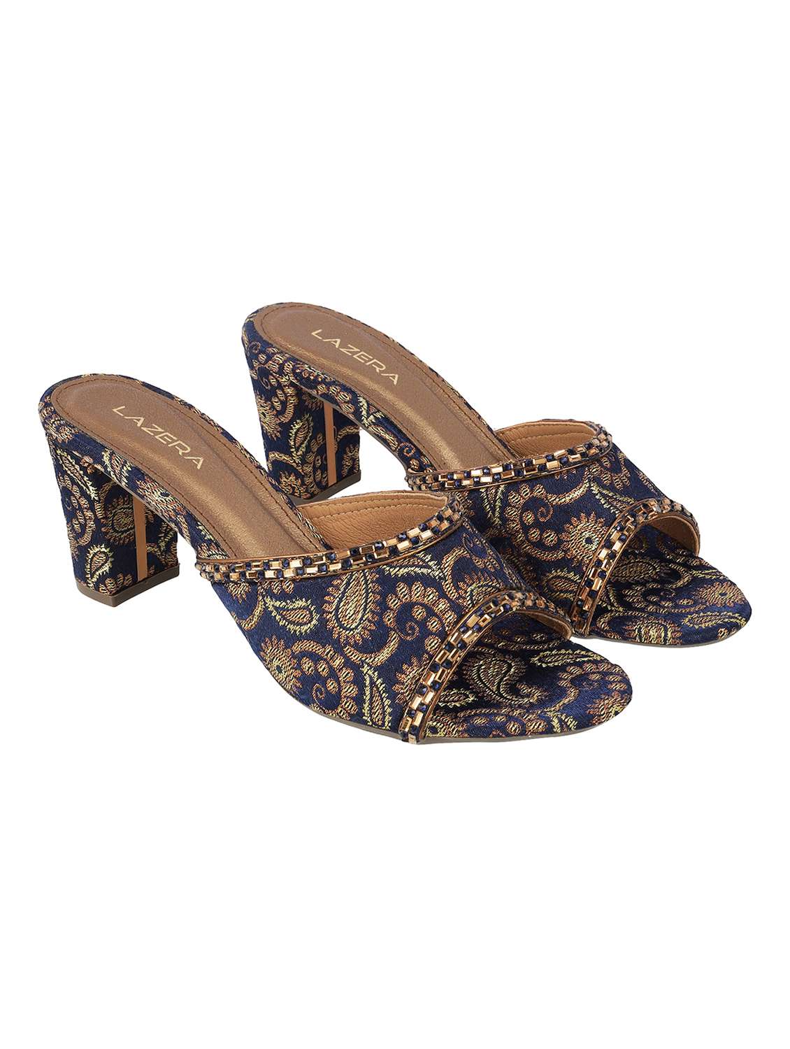 women slip on block heel sandal - 22251935 -  Standard Image - 1