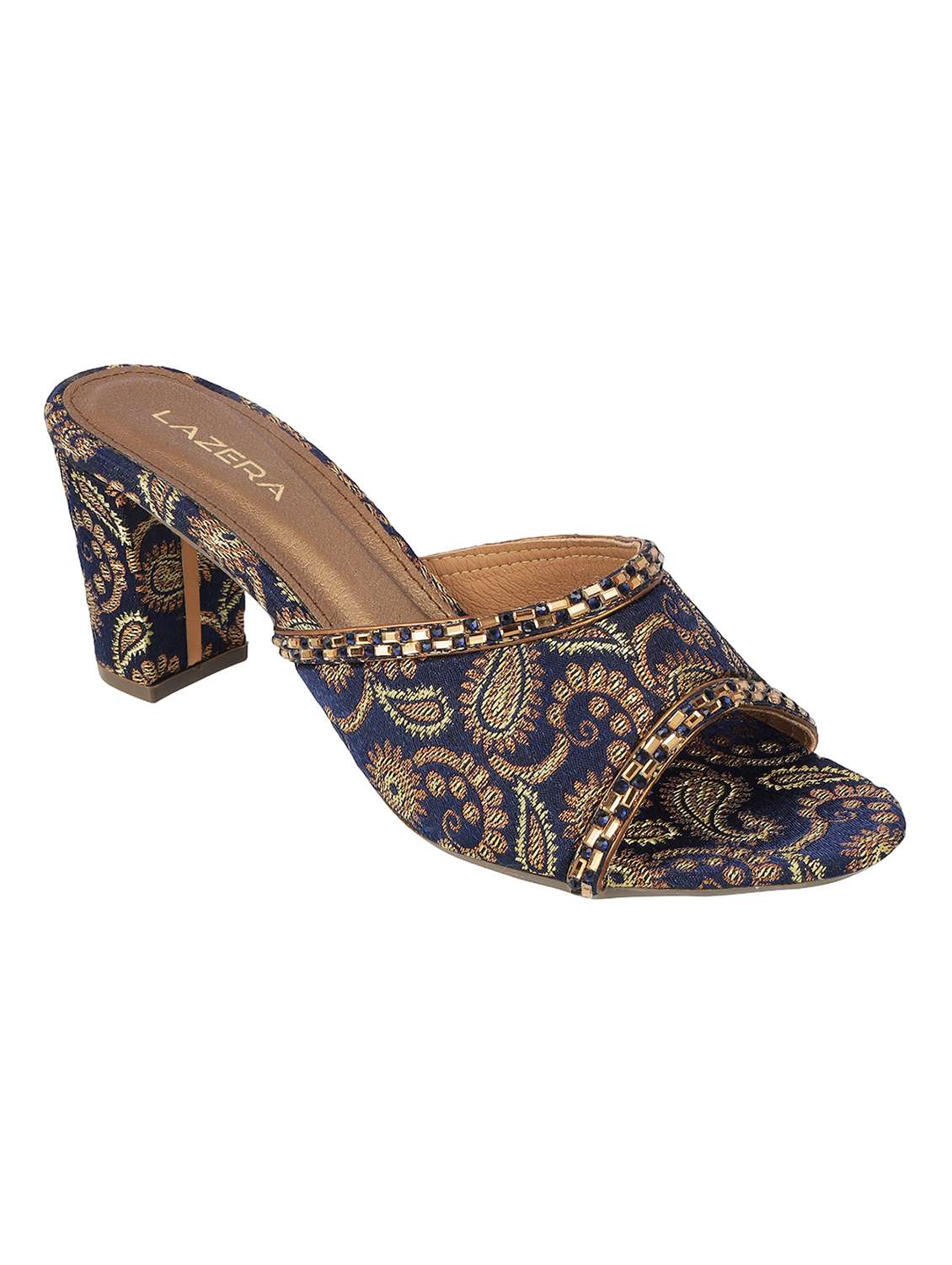 women slip on block heel sandal - 22251935 -  Standard Image - 4