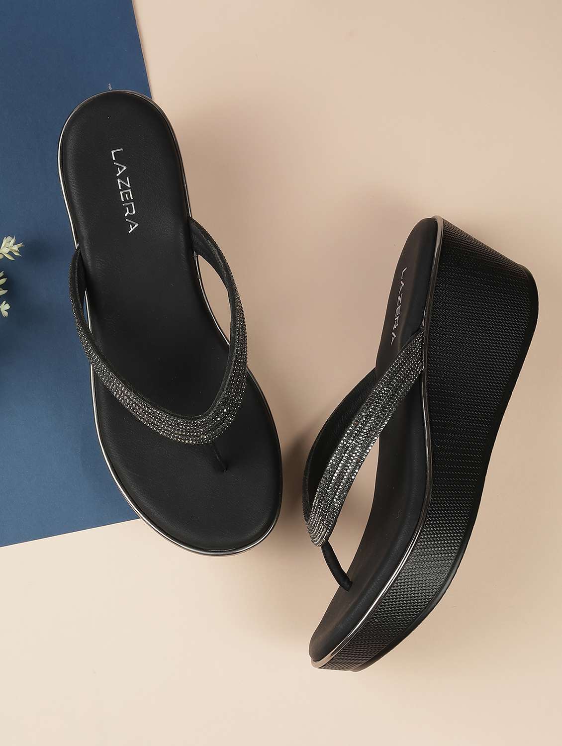 women slip on platform wedges