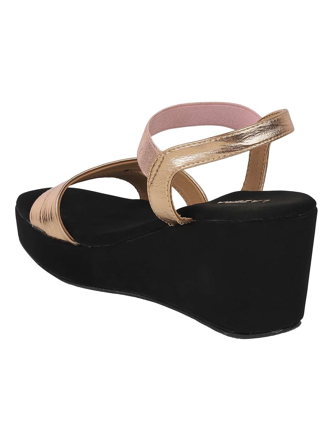 women solid back strap wedge - 22251954 -  Standard Image - 4