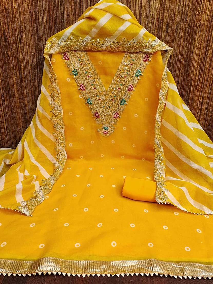 women self design embroidered unstitched suit set - 22252049 -  Standard Image - 1