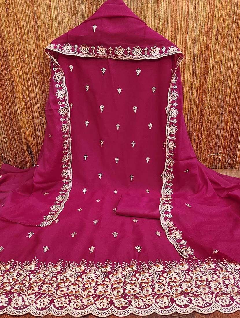 women solid with work unstitched suit set - 22252115 -  Standard Image - 1