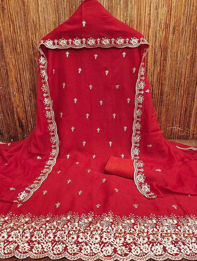 women solid with work unstitched suit set - 22252116 -  Standard Image - 1