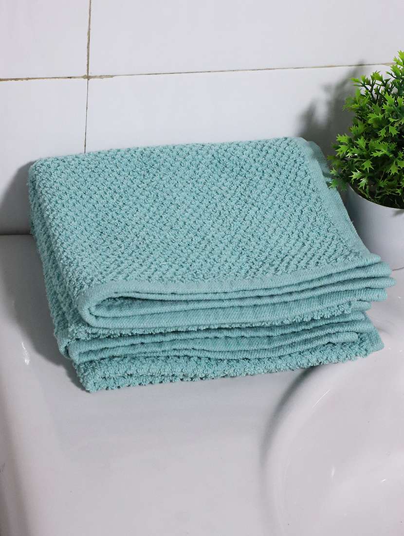 jamio firati green hand towels, premium cotton, set of 2 - 22252153 -  Standard Image - 1