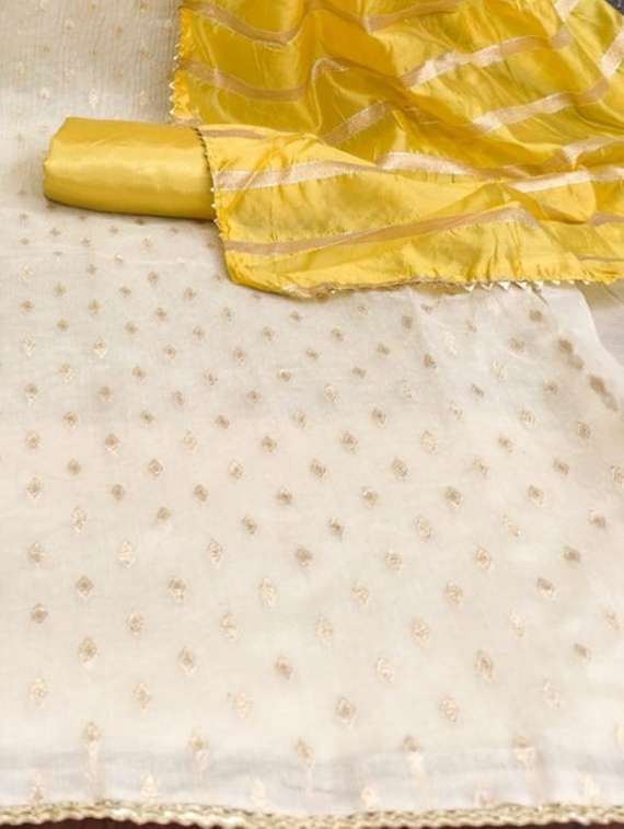 women self design embroidered unstitched suit set - 22253108 -  Standard Image - 4