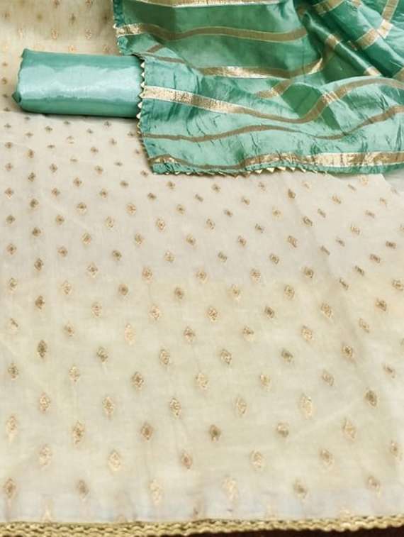 women self design embroidered unstitched suit set - 22253110 -  Standard Image - 4