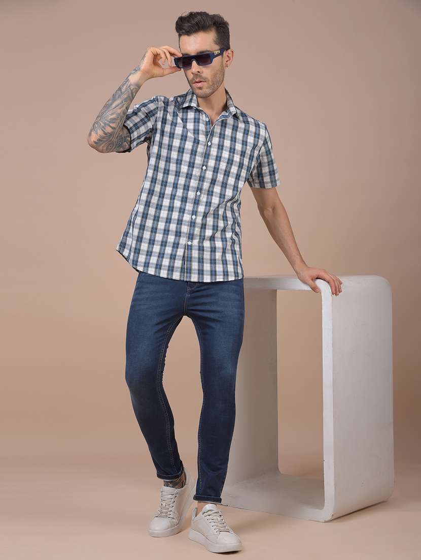 Men Solid Mid Rise Skinny Fit Jeans - 22253136 -  Standard Image - 4