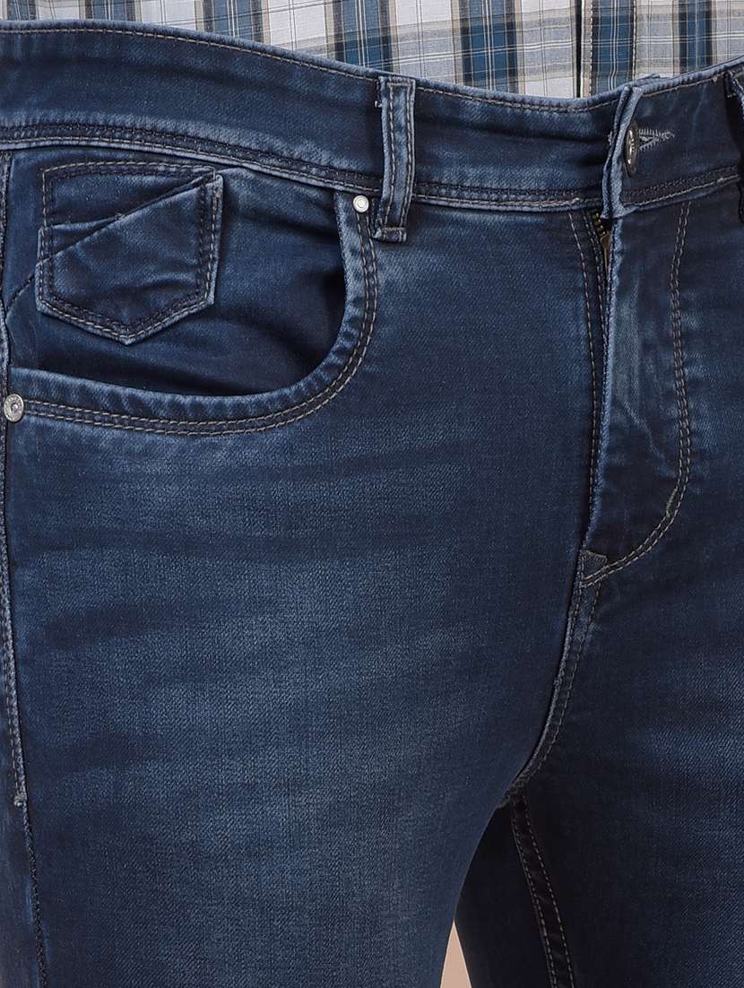 Men Solid Mid Rise Skinny Fit Jeans - 22253136 -  Standard Image - 6