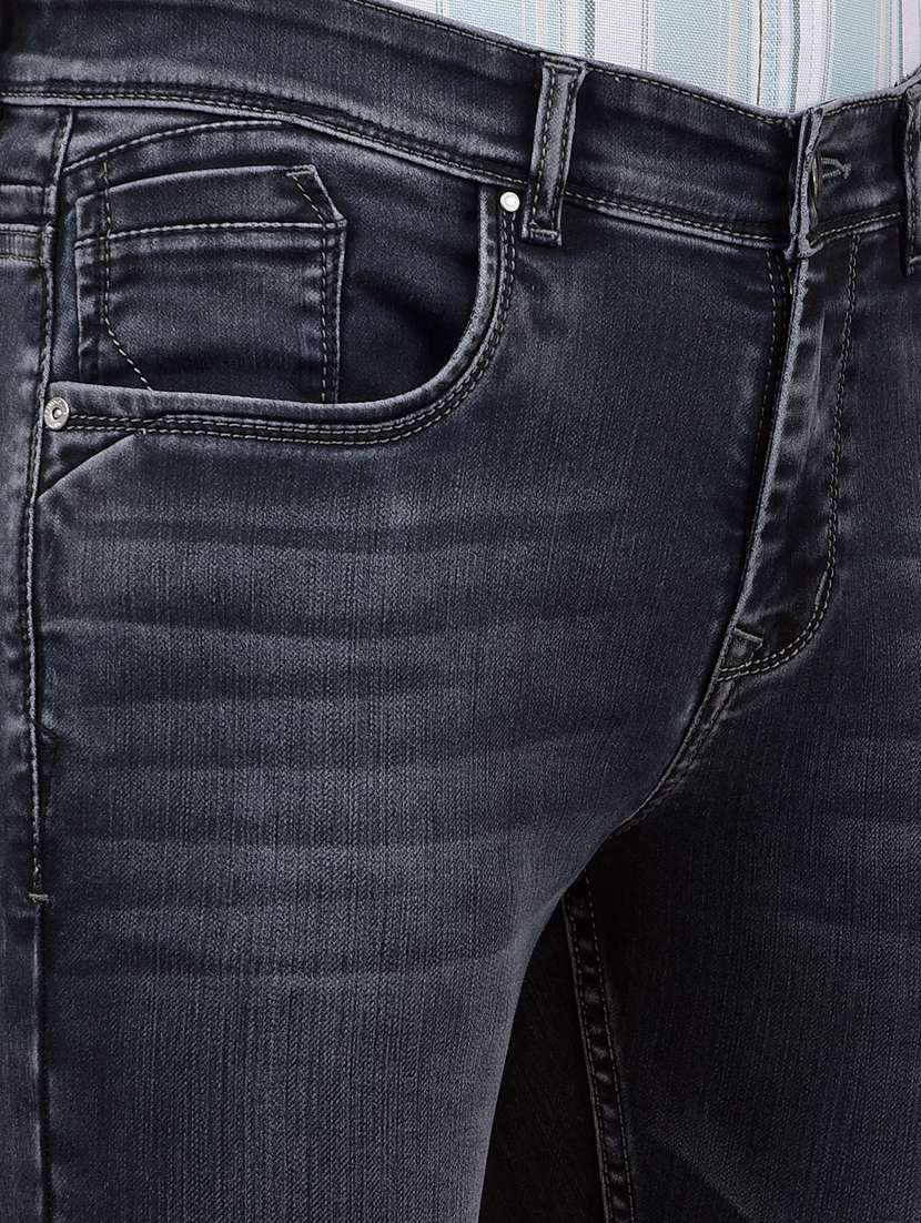 men solid mid rise skinny fit jeans - 22253137 -  Standard Image - 6