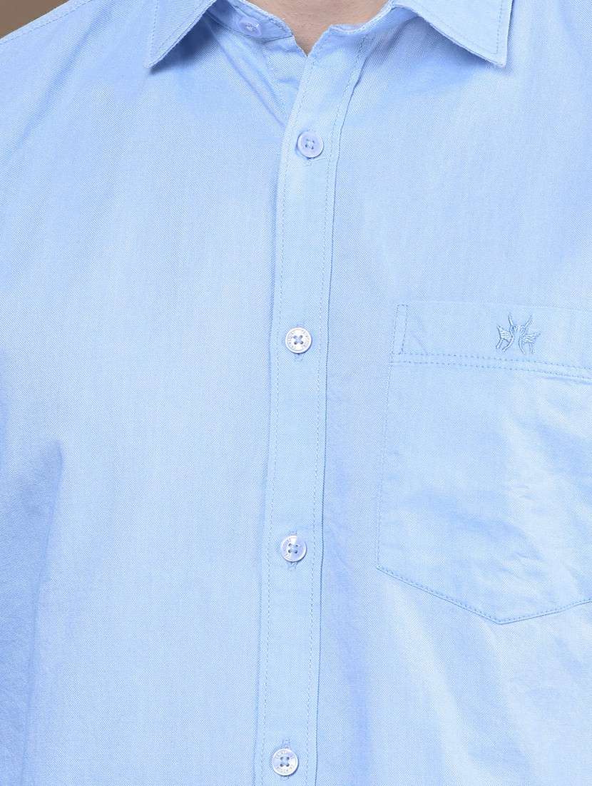 men solid long sleeve slim fit casual shirt - 22253150 -  Standard Image - 6