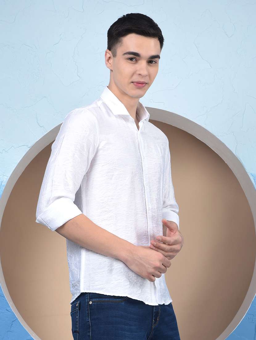 men collared long sleeve casual shirt - 22253179 -  Standard Image - 1