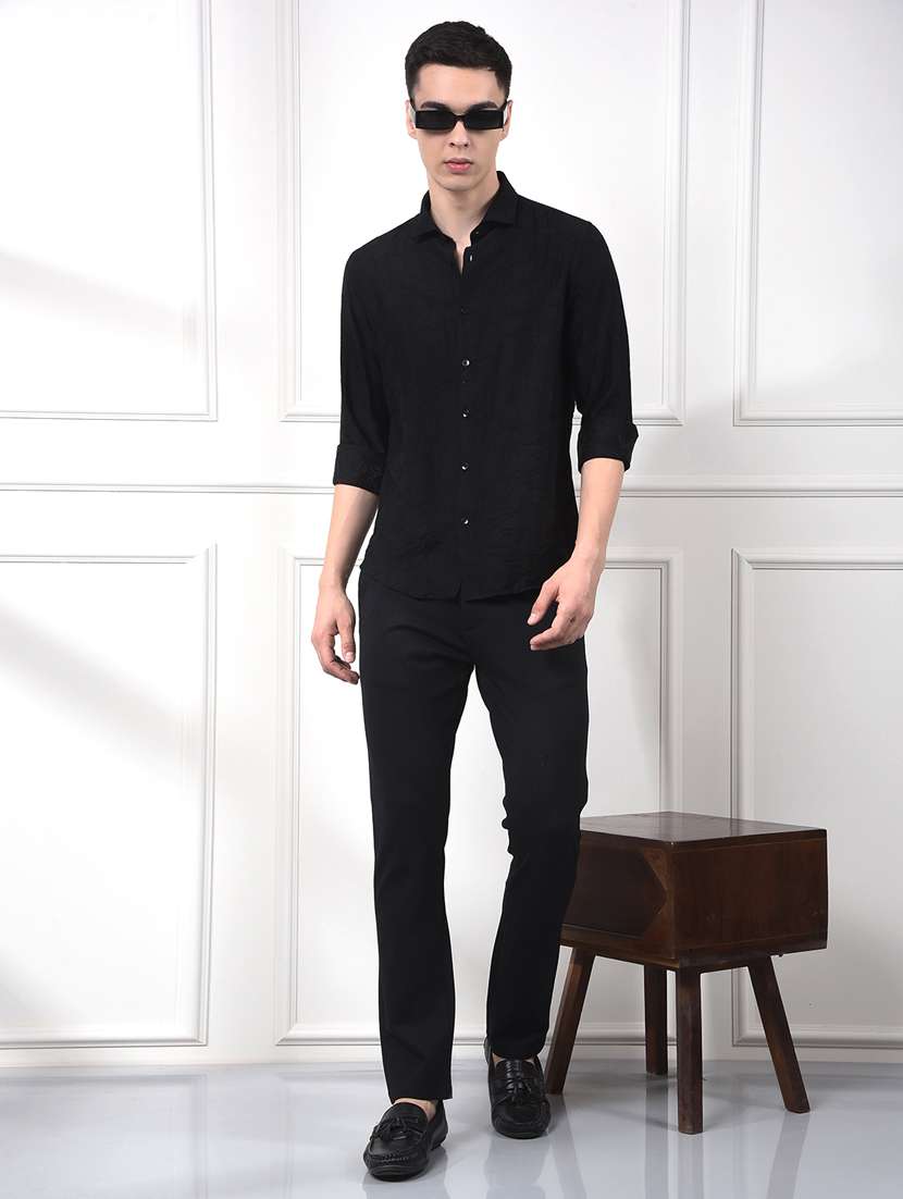 men collared long sleeve casual shirt - 22253181 -  Standard Image - 4