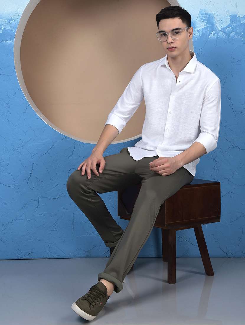 men collared long sleeve casual shirt - 22253182 -  Standard Image - 4